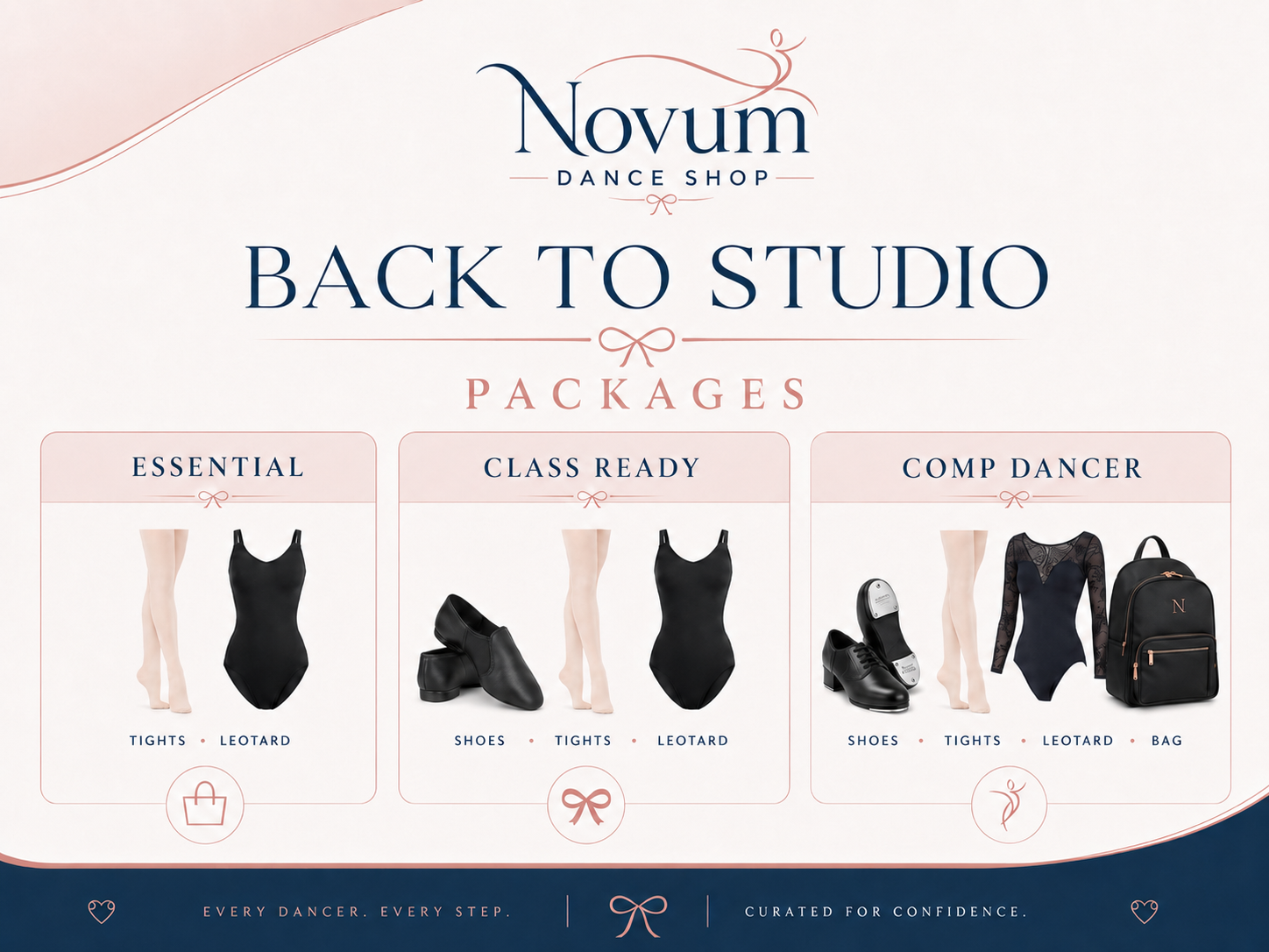 Back to Studio package options